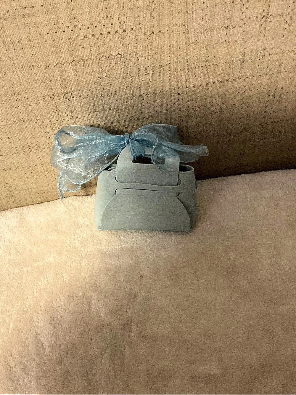 Bow Mini Bag in Blue Like New key Fob